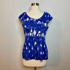 Banana Republic size Small blue white shirt